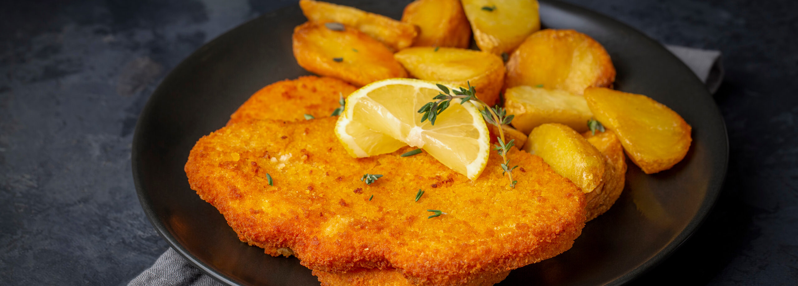 Schnitzel mit Kartoffeln